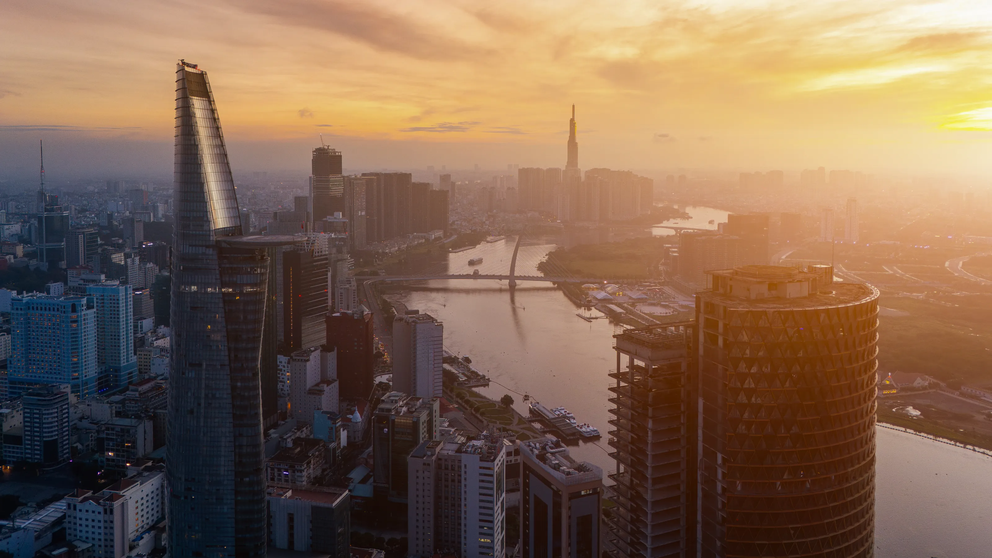Ho Chi Minh City skyline with modern buildings